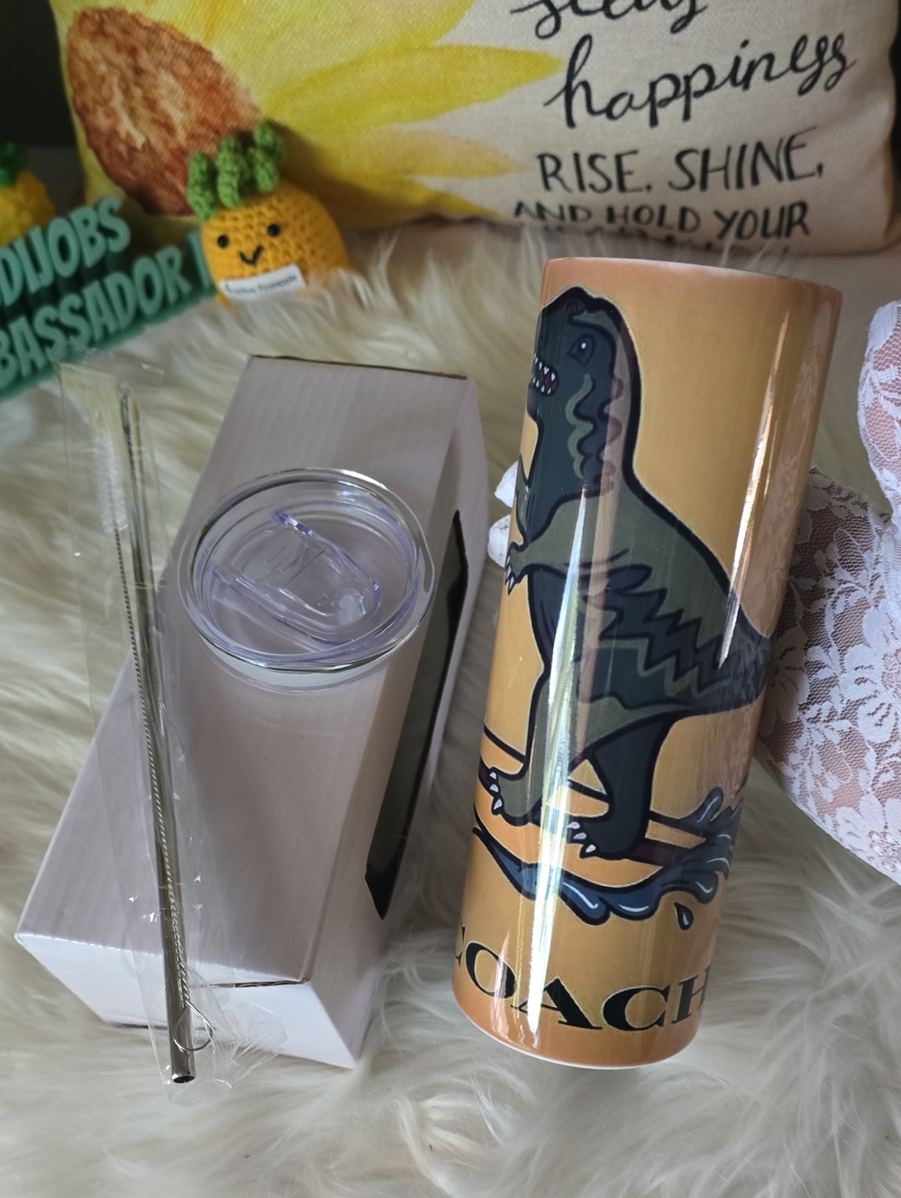 Cute Travel Tumbler Off BRAND NWT - Picture 5 of 11